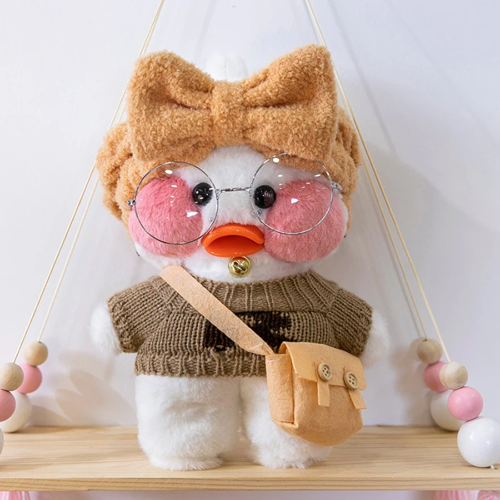 2021 custom Cartoon Cute  Cafe Duck Plush Toy