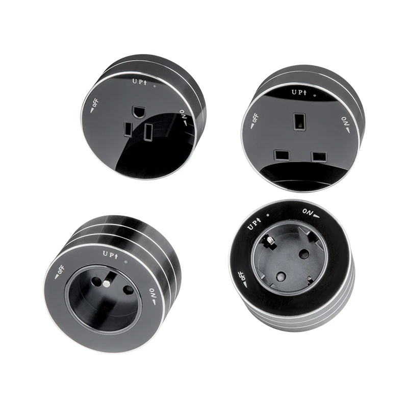 WOSOM Length customizable MS1-USB Modular unit with 2 USB port rail power track male socket