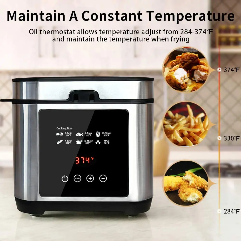 2.5L Electric deep fryer with digital control