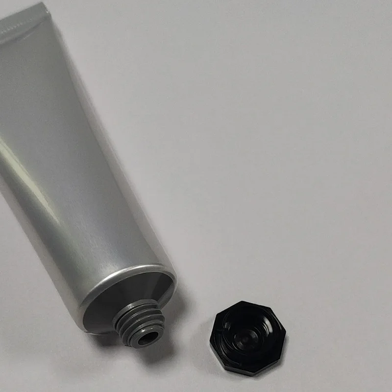 Free Sample 30ml Empty Collapsible Aluminum Cosmetic Hair Color Hand Cream Packaging Tube With Eco Friendly Aluminium Lid