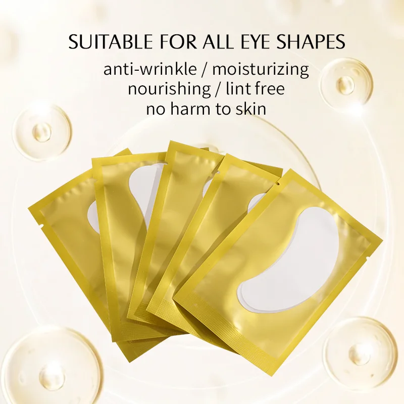 Private Label Lint Free Collagen Eye Patch Under Eye Gel Pads For Eyelash Extensions Grafting Lash Extension