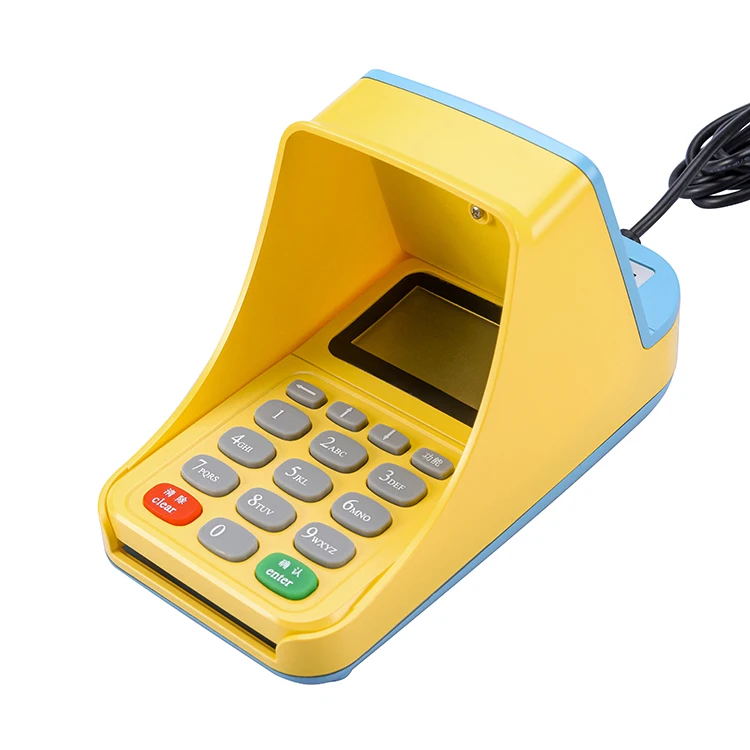  Монохромный ЖК-дисплей с кристаллами POS Pin Pad Keyboard для обеспечения безопасности финансовых