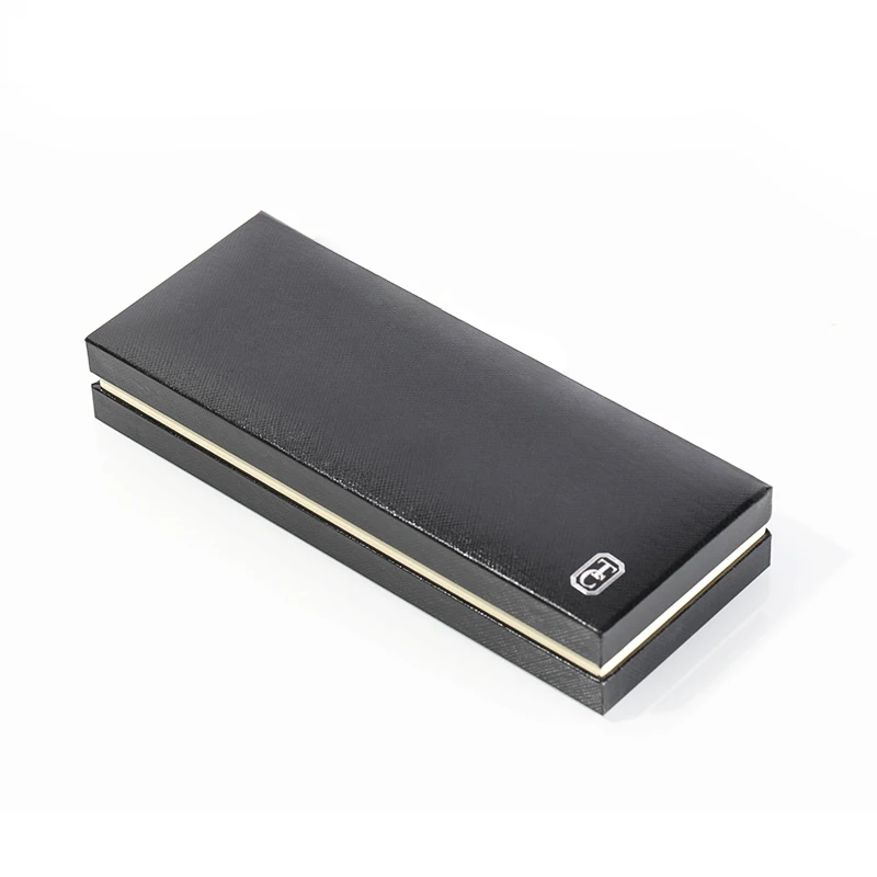 Luxury Black PU Leather Plastic Pen Box Custom Design Good Quality Pen Case Promotional Package Box For Ink Pen