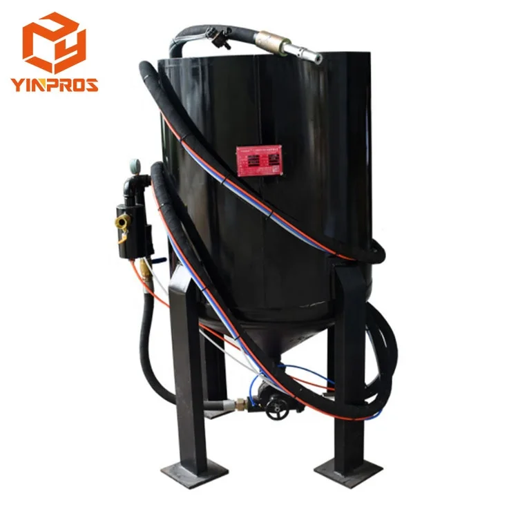 outdoor huge iron steel works rust removal cleaning sand blasting cabinet for renovation projects