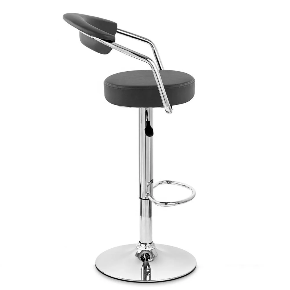 
Wholesale cheap commercial retro bistro coffee furniture metal adjustable armrest bar chair stool 