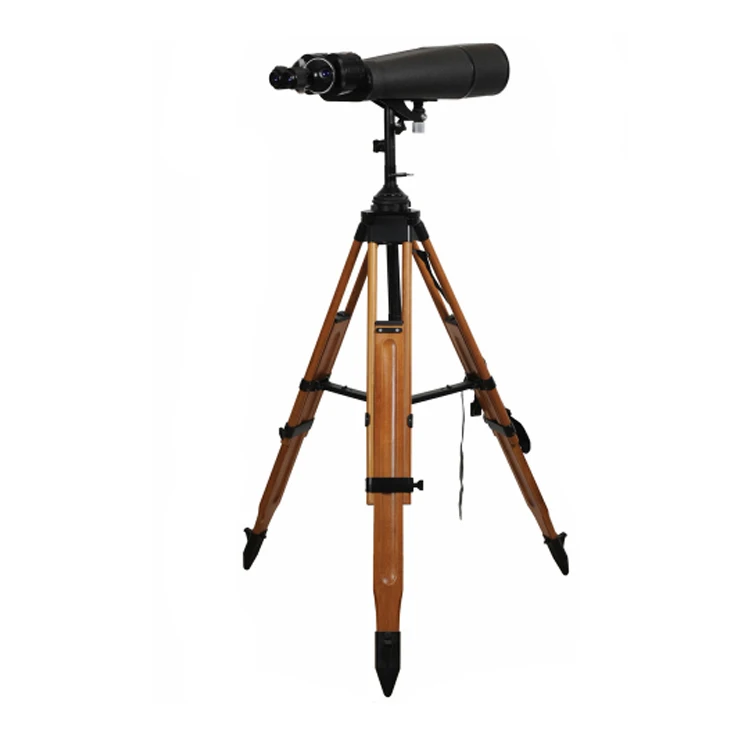 Outpost binoculars W25-40*100 binoculars factory direct sale wooden stand with leather tripod mirror Telescope
