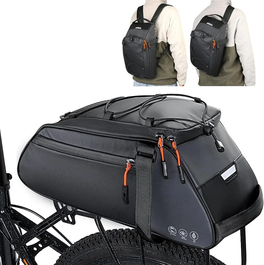 Manufacturer Waterproof High Reflective Oxford Bike Ebike Trunk Bag Backpack Mountain Road bicycle pannier rack rear bags