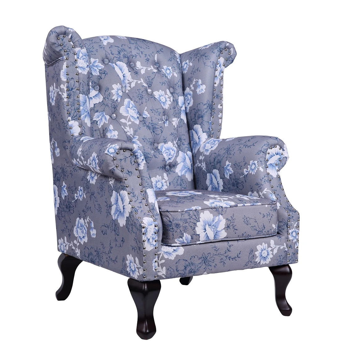 Living room armchair  sofa with Solid Wood Legs for Bedroom Reception