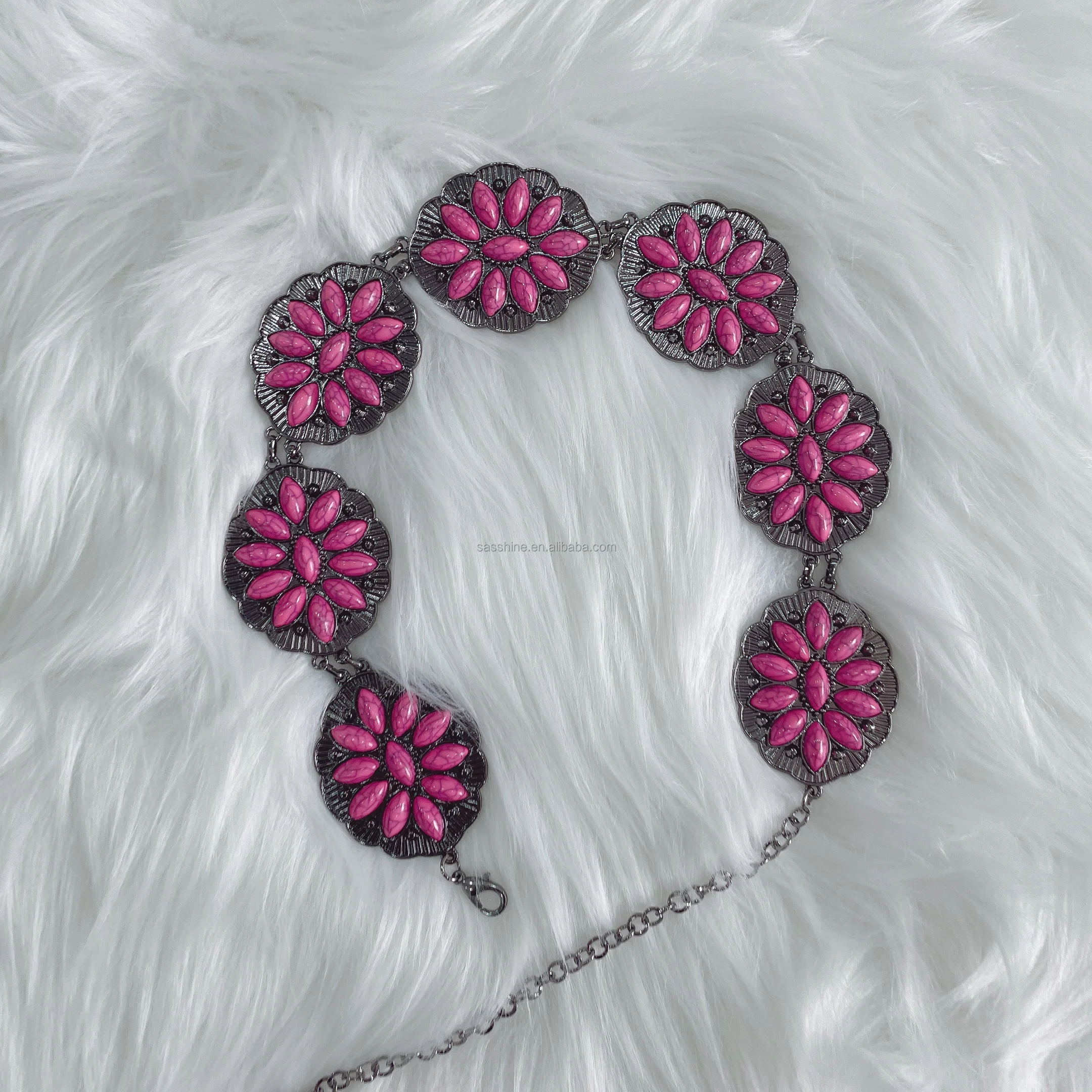 Accept Custom  Newest Kids Western  Belts Fashionable RTS  Turquoise Belt For Girls Toddler Baby Belts  Adjustable