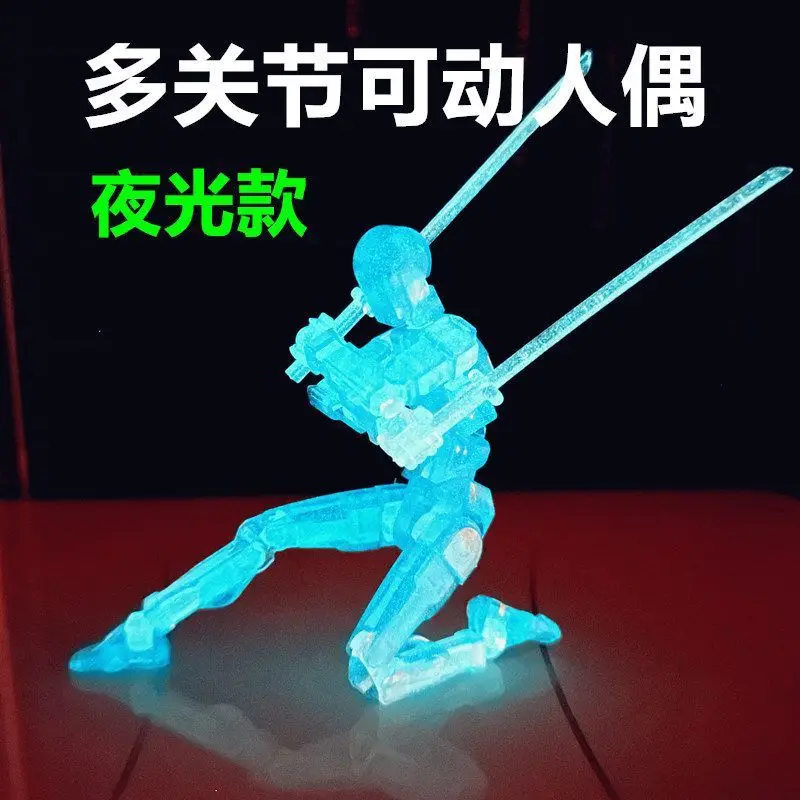 3D Action Figure Multi-Jointed Movable DIY Robot 4.0 Mannequin Toyslucky 13 Dummy Action Figures Toys for Kids