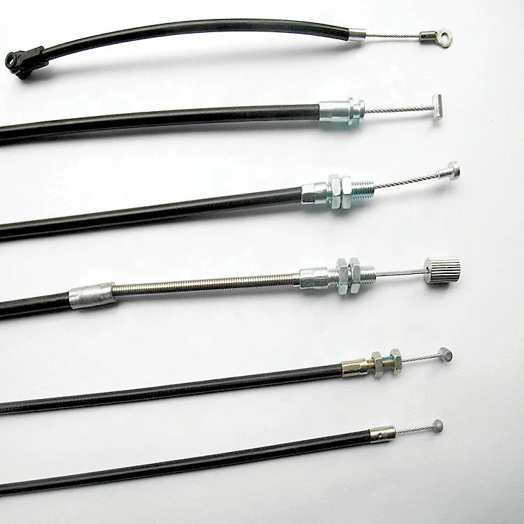 die-casting zinc head steel wire rope control cable assembly bowden cable with customized fittings