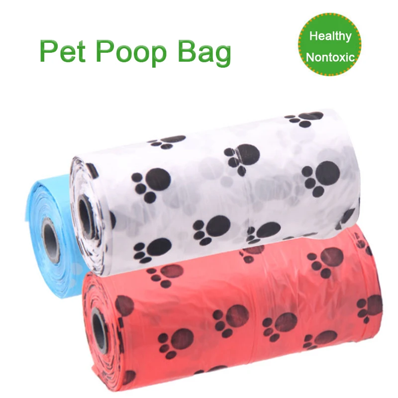 New Virgin Material Pet Supplies Garbage Bag Custom Printed Heat Seal Cat Dog Poop Bag Outdoor Pet Dog Waste Poop Bag