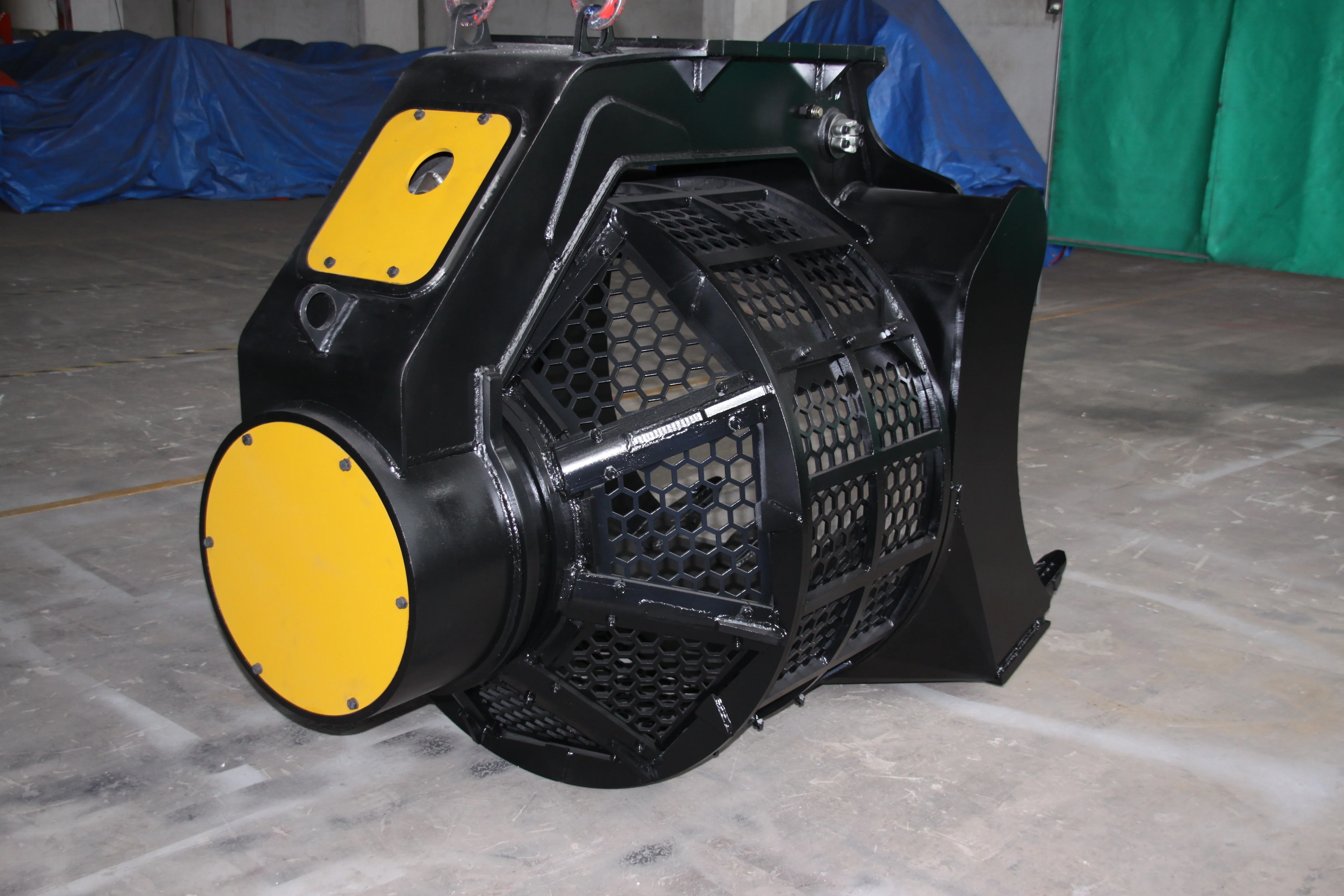 Excavator Rotating Screening Bucket Rotary Screen Drum Bucket For Sand Stone Waste Material Sorting