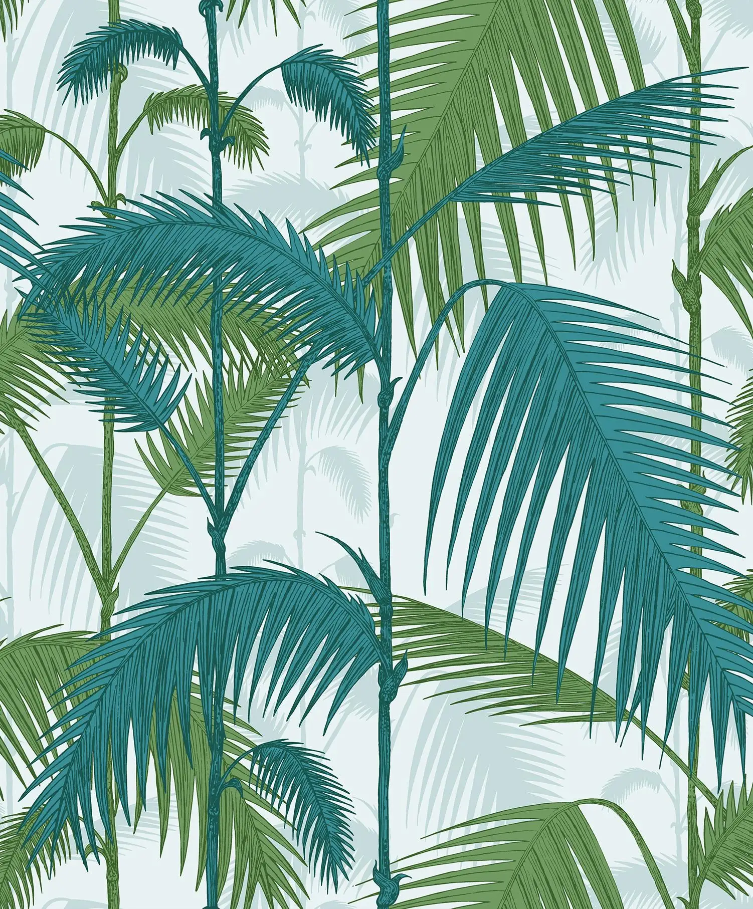 Natural Design Non Woven Wallpaper Sitting Room Bedroom Family Decorates Green Wallpaper