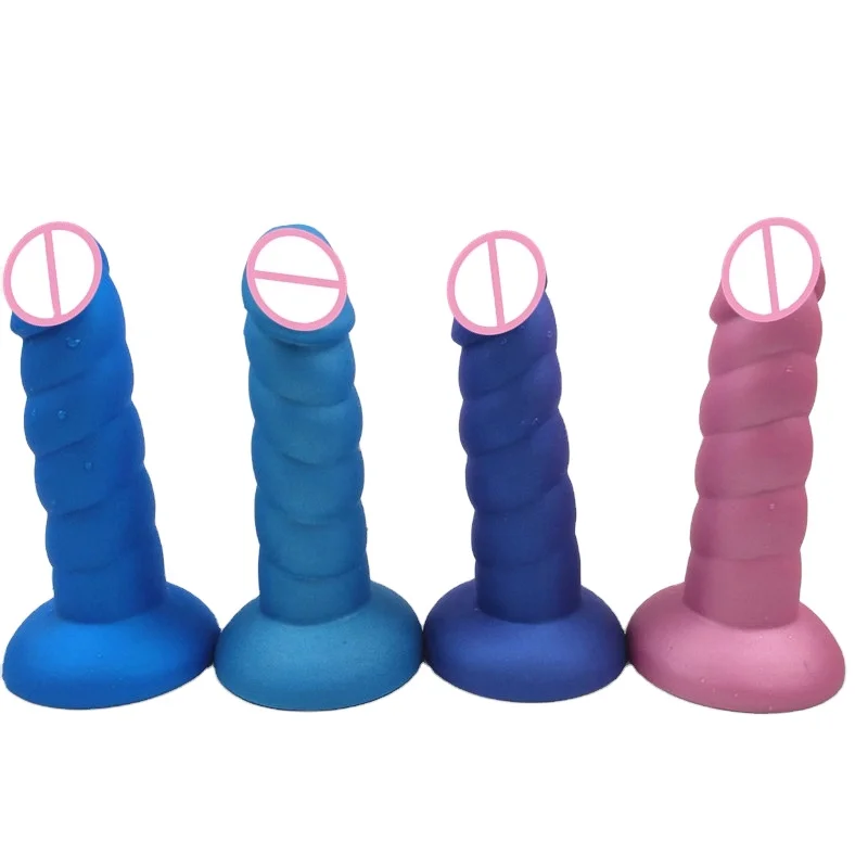 Factory price Hot Selling Soft Twisted Silicone Dildo Realistic Dildo Clitoris G-Spot Vagina Stimulator sex toys for women