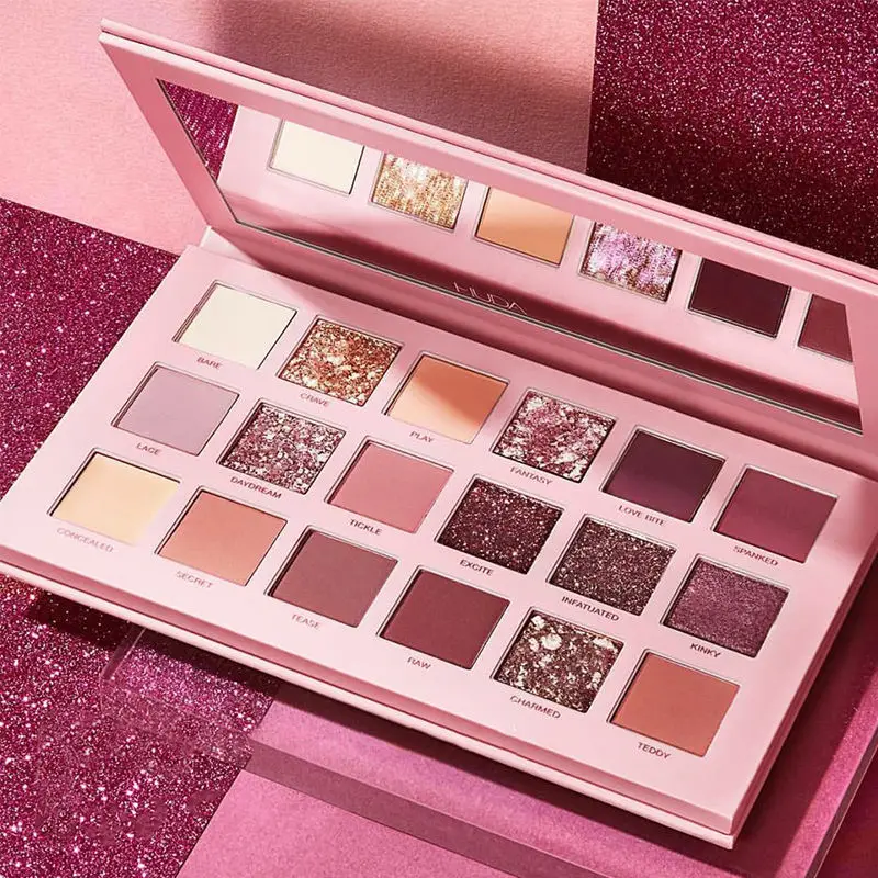 Free Shipping In The U.S. Eye Shadow Wholesale Glitter Custom high pigment glitter eyeshadow palettes