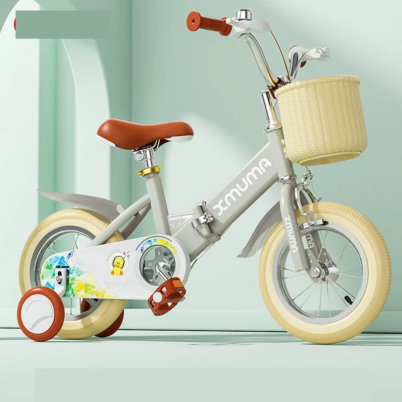 Custom Vintage Folding Kids Bikes Pedal Strollers For Boys And Girls 2-9 Years Old