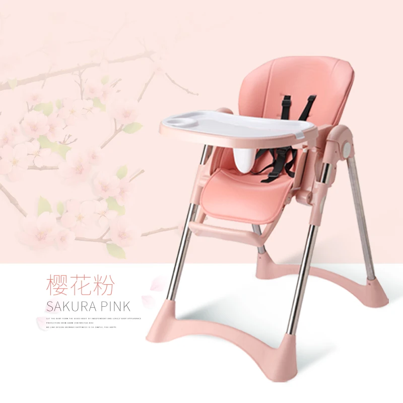 3-in-1 Portable Highchair Toddler Booster Seat Baby Feeding Chair with Tray