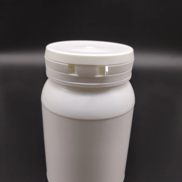 ISO manufacture new product round white  225ml  HDPE PE tamper plastic  medicine pill  bottle with tear off cap
