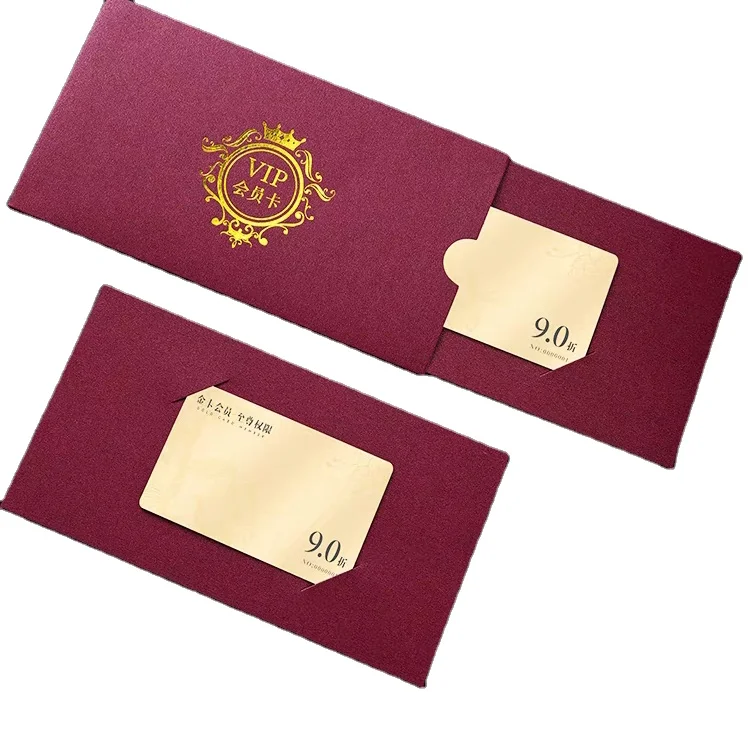 Wholesale Anodized Metal NFC Business Card Tag Custom Metal Cards With Packaging Gift Box