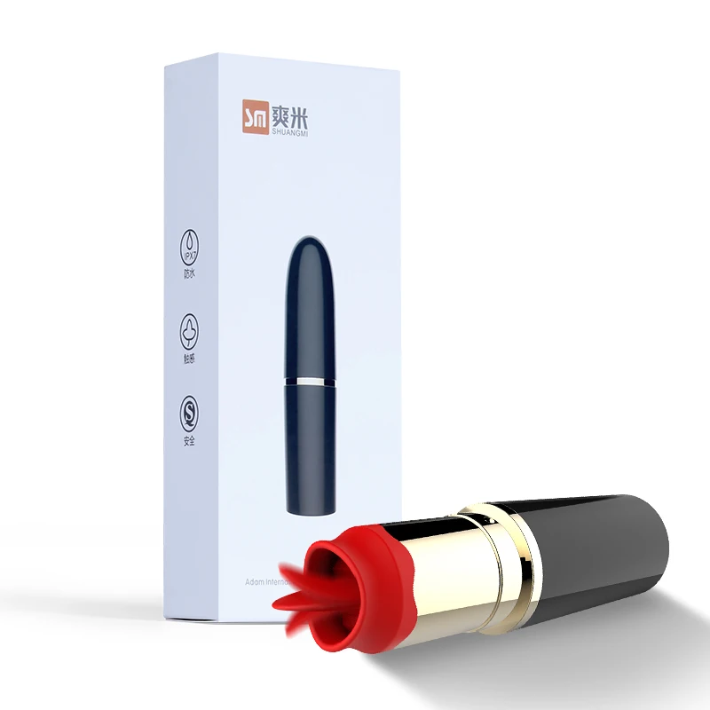  Usb зарядка 8 режимов Мини Пуля массажер стимулятор вибратор с языком помада секс-игрушка для женщин киска массаж