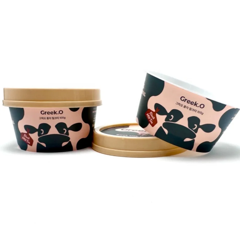 4 Oz Iml Cup With Lid With Spoon For Pp Plastic 125 Ml Ice Cream Dessert Cups With Lids And Spoons Custom Printed Logo Color