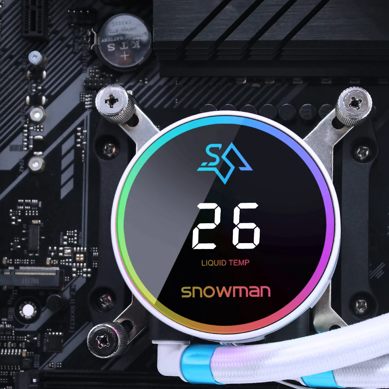 SNOWMAN 240mm CPU Liquid Cooling System High Efficiency RGB Water Cooler with Quiet Operation
