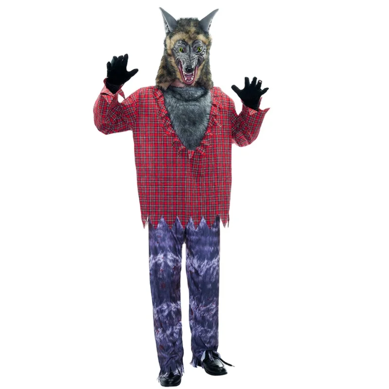 Adult Wolf Costumes Halloween Party Fancy Dress horrible Cosplay Animal Costume