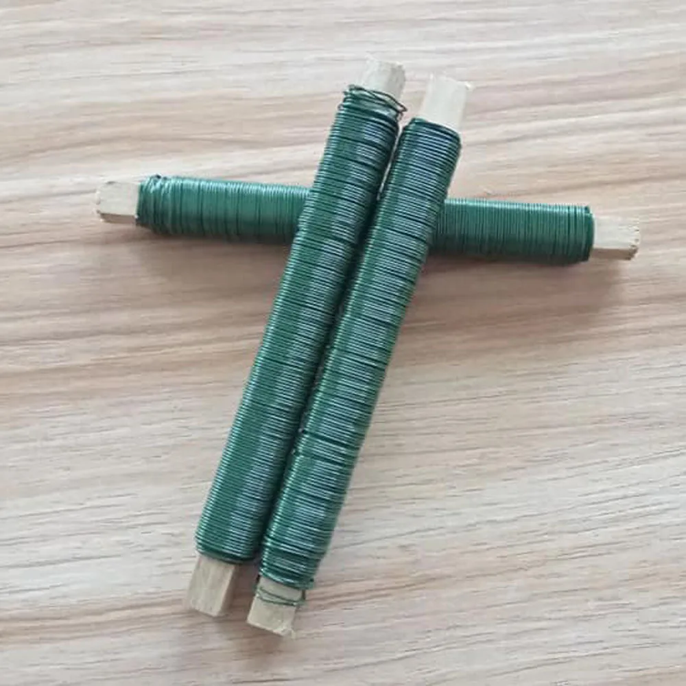 Decorative Caoted Florist Stub Wire, Florist Spool Wire,Floral Paddle Wire