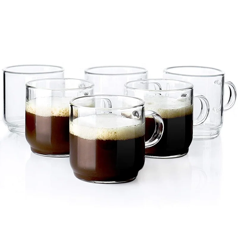 
Best Selling Reusable Borosilicate Water Drinking Glass Coffee Cup Be Your Own Home Barista 