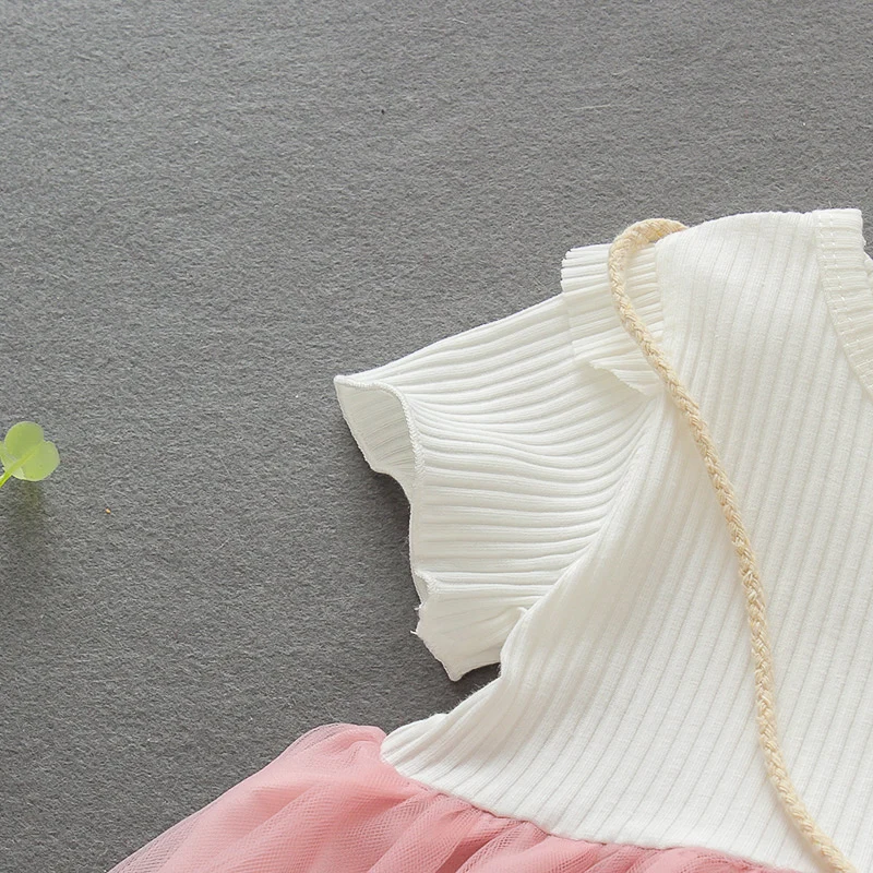 
2021 ins hot selling boutique toddler girls dress short sleeve O-Neck cute comfortable baby girls frock summer baby clothes 