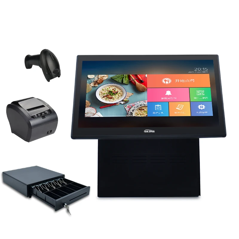 Операционная система Windows J1900 4 Гб RAM 64 SSD все в одном касании Pos-терминалы