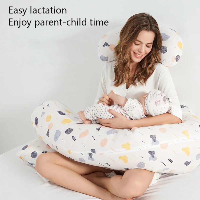 Full Body Pregnancy Pillow U-shaped Maternity Pillow for Pregnant Sleeping with Removable Cotton Cover Nursing Pillow