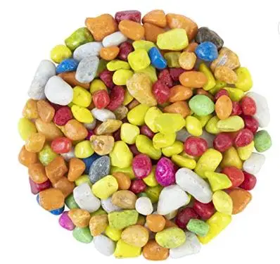 mix dyed colored gravel aquarium painted sands/garden decoration gravels/small dyed pebble
