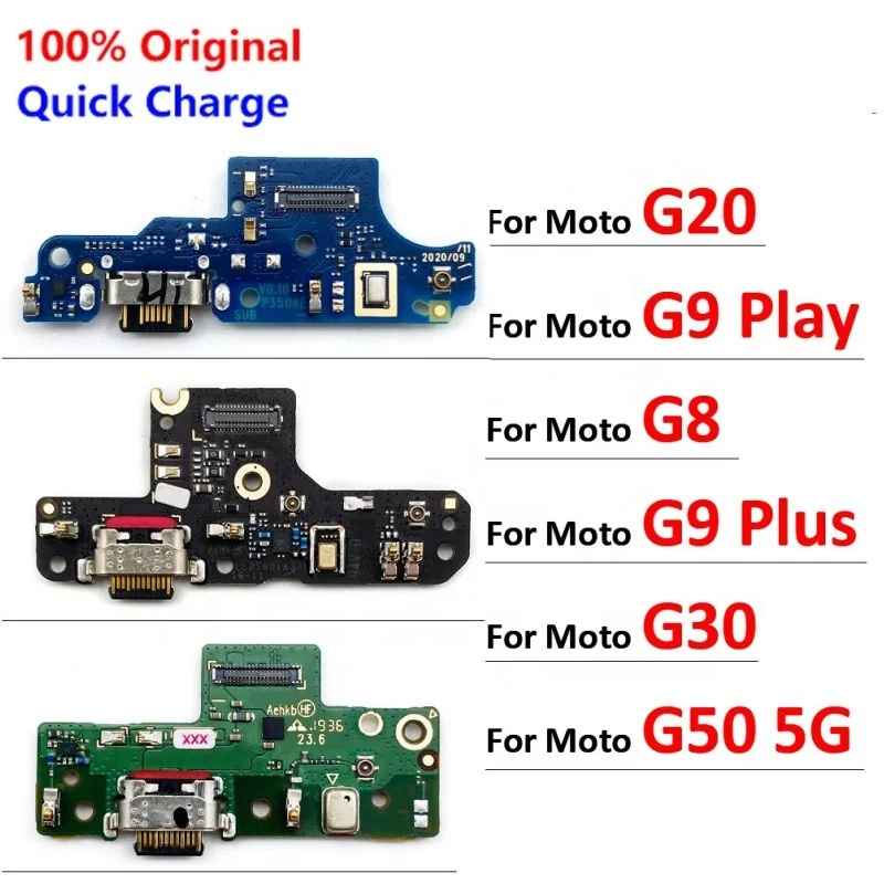 Charger Port Jack Dock Connector Flex Cable For Motorola E4 E5 E6 E7 Plus Play Power G30 G50 5G G8 G9 Plus G22 G51