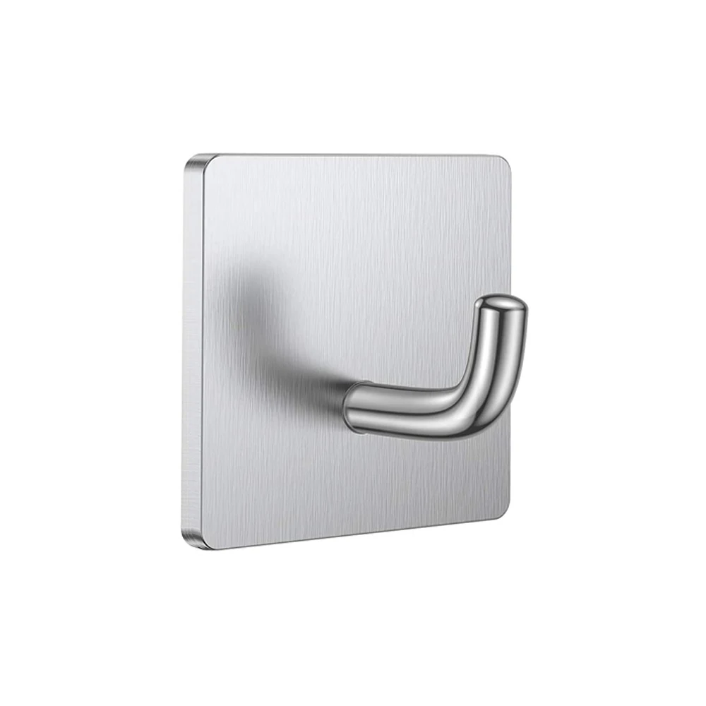 Adhesive robe Hooks Heavy Duty Stick on Wall Door Hooks Waterproof Stainless Steel Towel Hooks