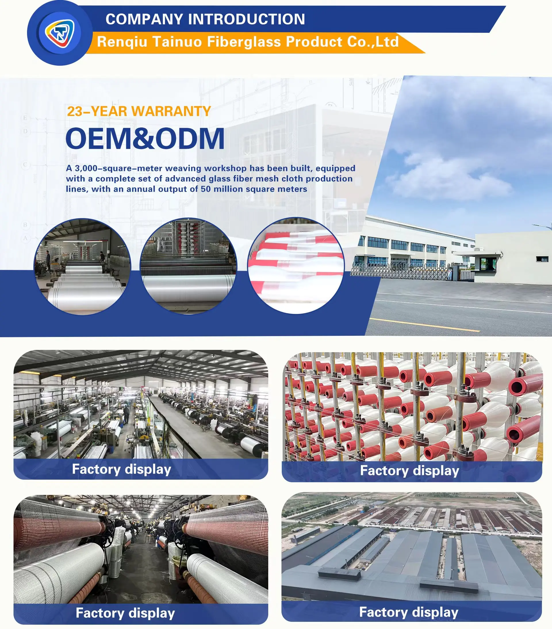 Construction Reinforcing 90gsm 10x10mm fiberglass mesh plaster for building