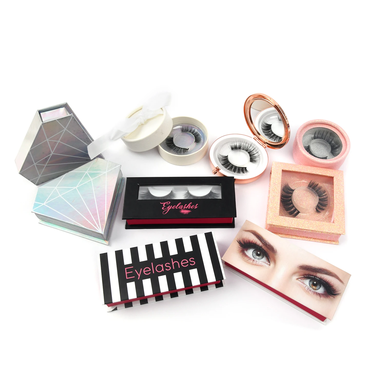 
Free Sample Neitsi 25mm Korea Natural False Eyelashes Fiber Materia Reusable| 100% Guangzhou False Eyelashes w30# 