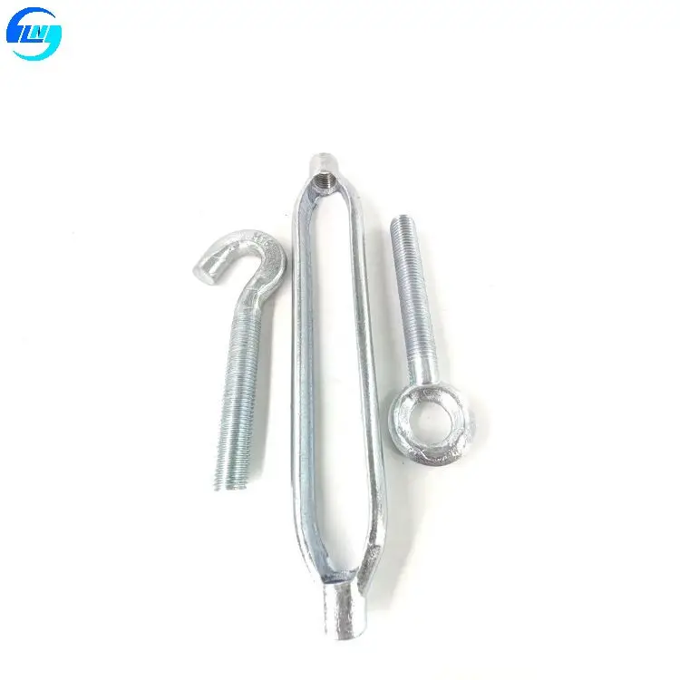 High Quality JIS Standard Frame Type Drop Forged Turnbuckle Zinc Plated Steel Wire Buckle Clamp with Open Body Excellent Finish