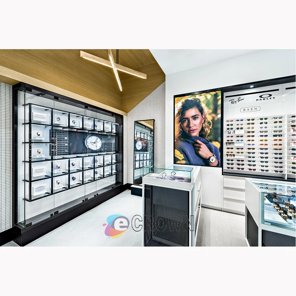 Factory Charming 3d Free store design Mall Uk & Australia mdf And eyewear shop design ODM