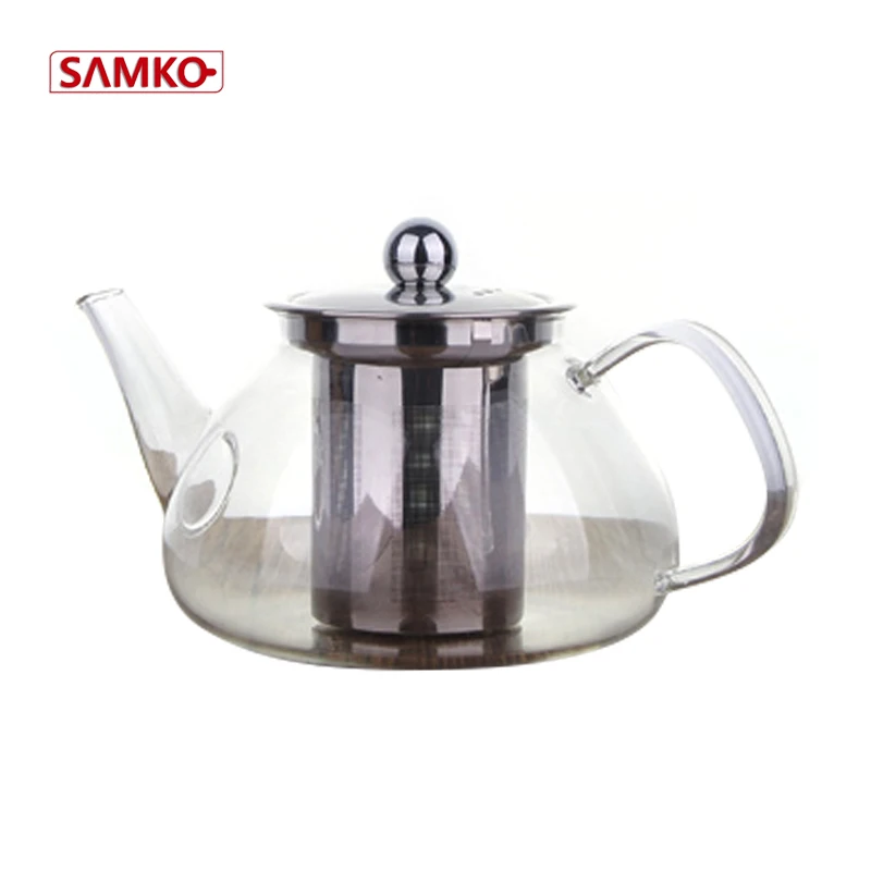 850ml glass teapot custom teapot clear glass kettle 850ml tea set