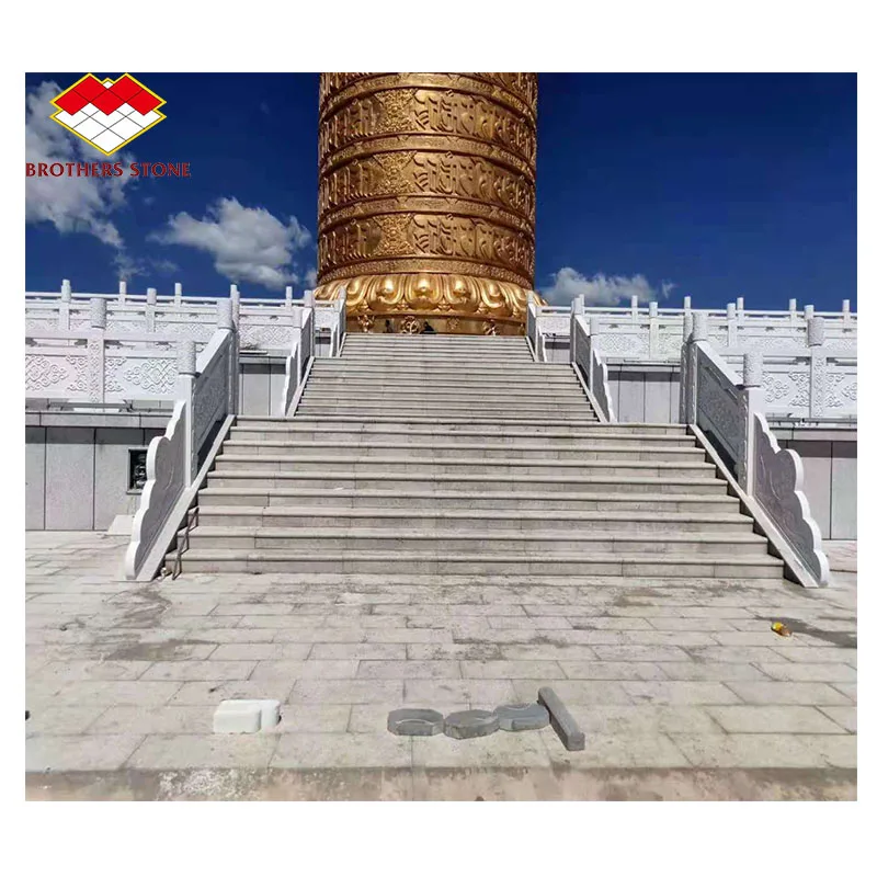 Popular Granite Stone Chinese Outdoor G603 granite Stairs Balusters granite vertical handrail  Exterior