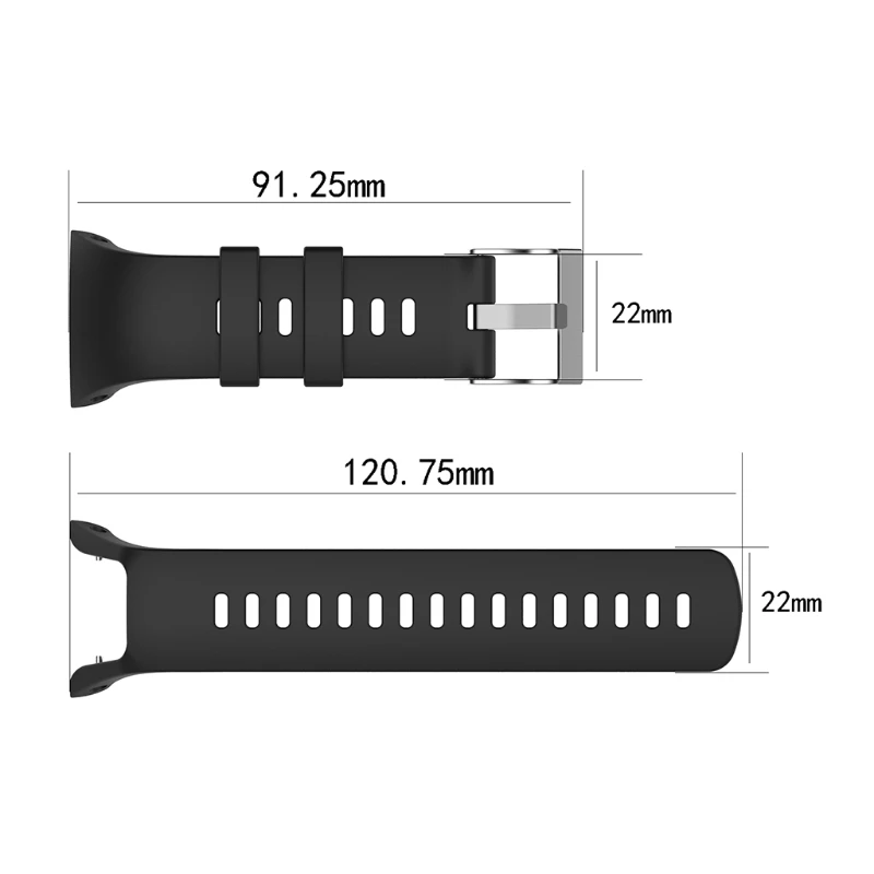 Silicone Watchband for for suunto Spartan Trainer Wrist Hr Strap Replacement Wristband for suunto Spartan Trainer Wrist HR