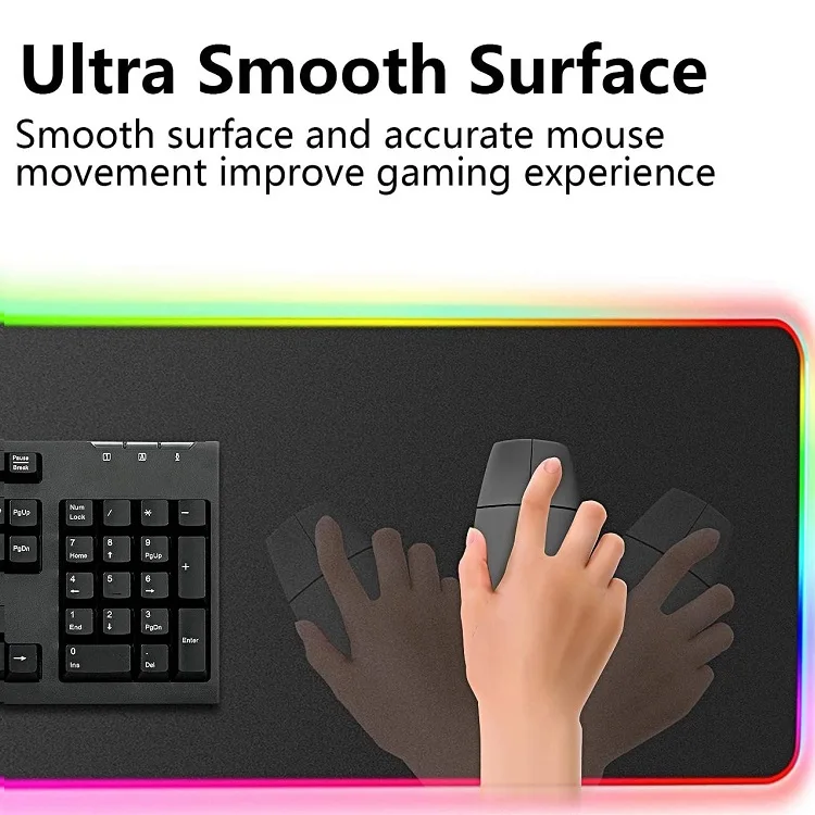 RGB гелевый Расширенный светодиодный коврик для мыши Razer игровой с беспроводной