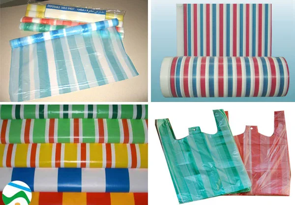 
SJ-45/FM600 hdpe ldpe double color plastic stripe film blowing machine 