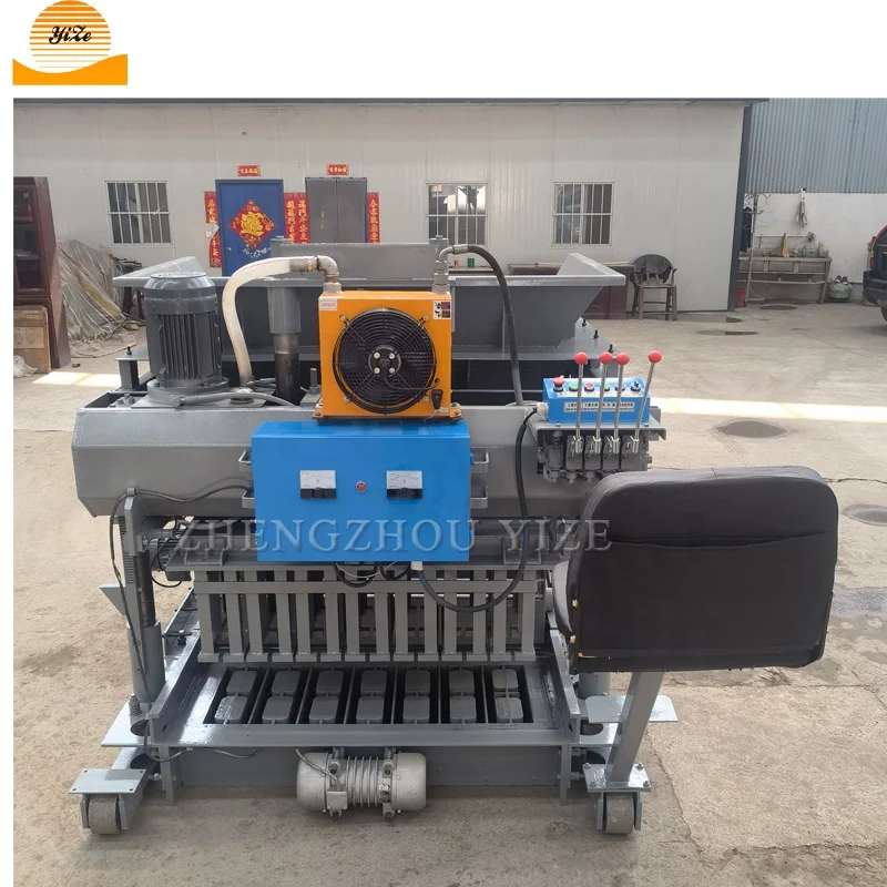 automatic hydraulic press interlocking vibration cement brick block making machine hollow block brick maker machine