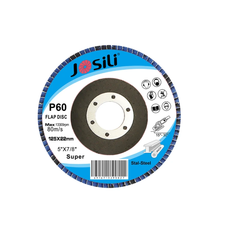 125*22mm flap cutting disc flap disc stainless steel angle grinder flap disc for metal