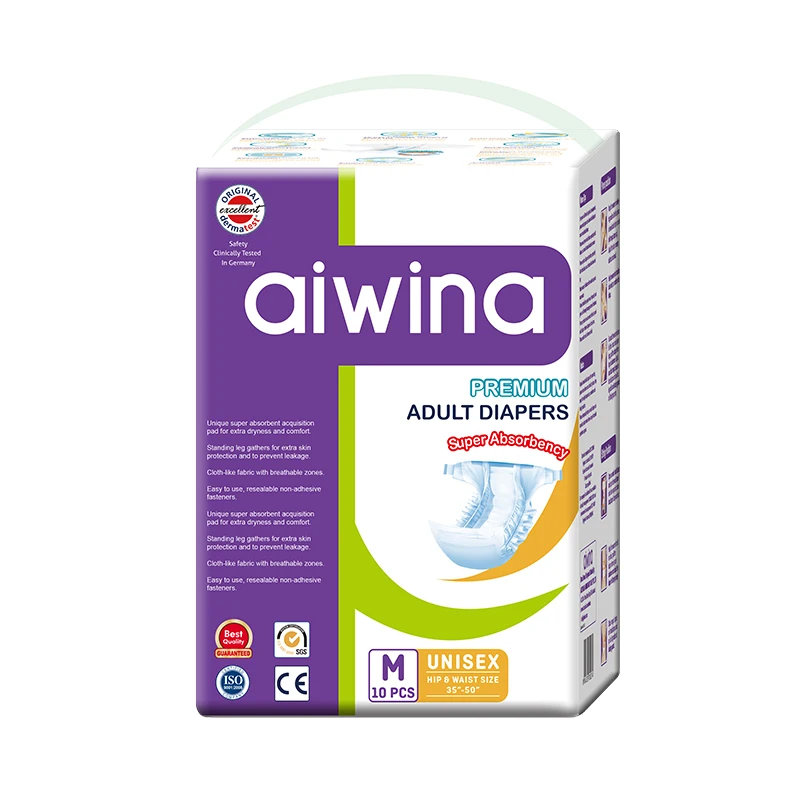  Товары для взрослых AIWINA подгузники 6000 мл продукты и пластиковые штаны с индикатором влажности завод по производству пожилых