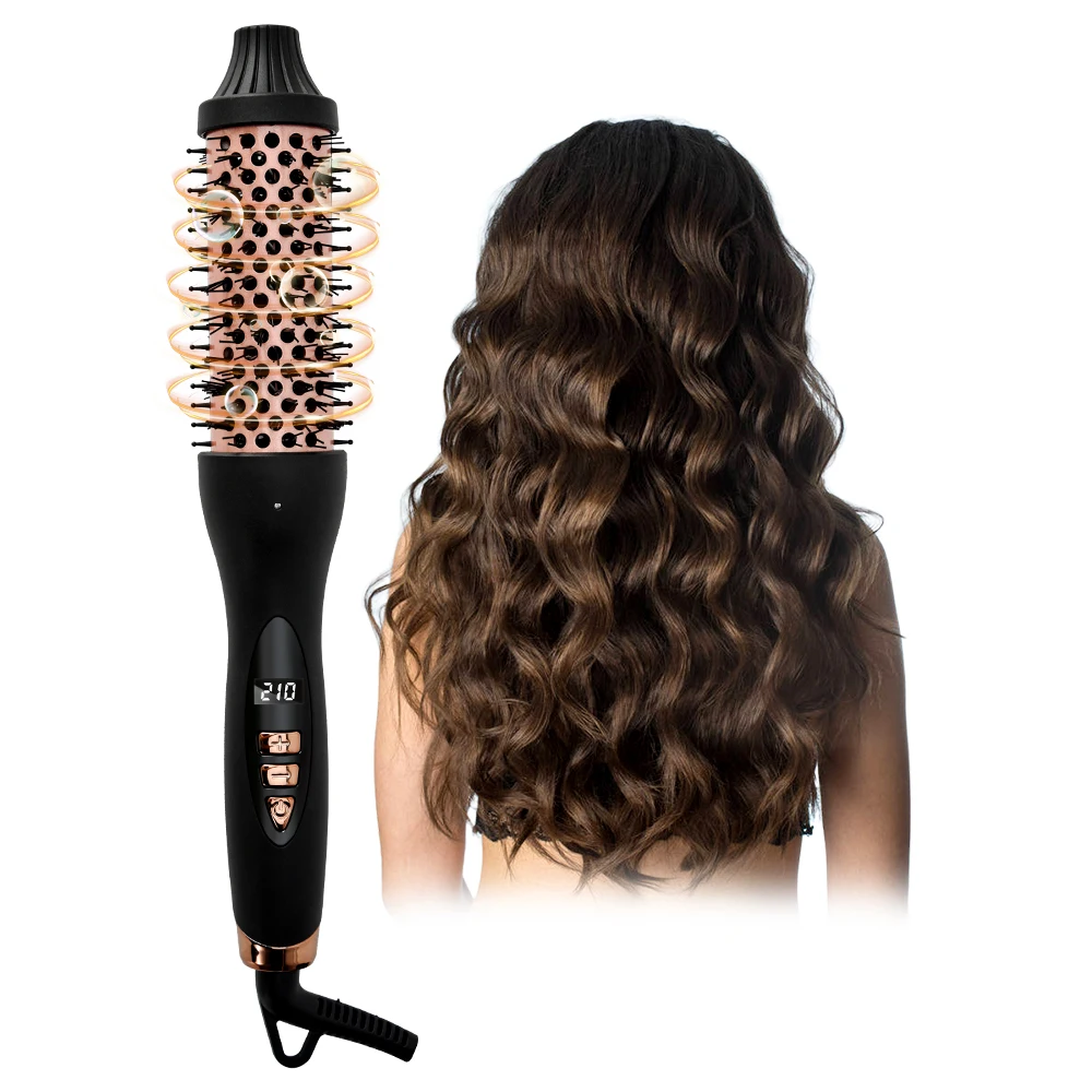 Professional 1000W Portable One-Step Hair Dryer And Styler Portable Blow Dry Styling Hot Air Brush Mini LED Hair Dryer Brush
