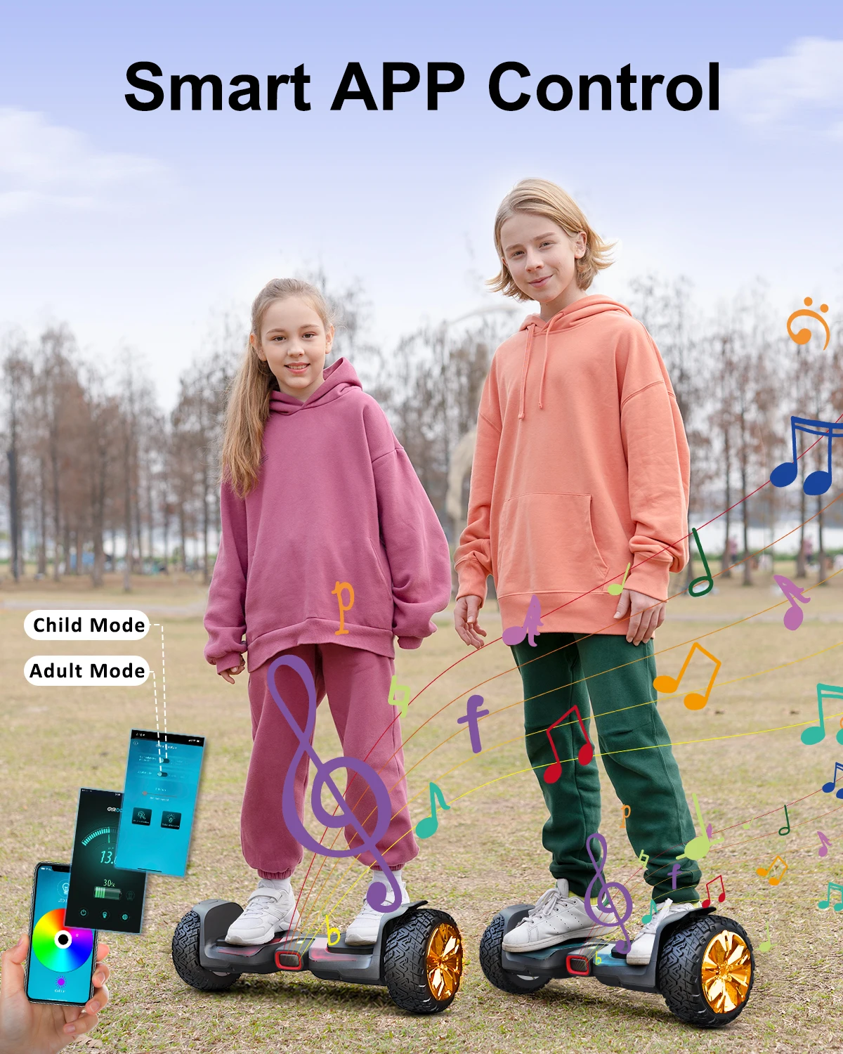 2022 new Gyroor Y1 Pro 8.5 inch hoverboard Self balancing scooter with colorful LED light hoverboard used cheap